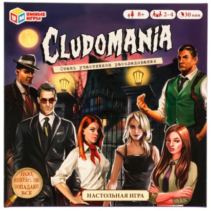 Настольная игра Cludomania. 250*250*55 мм 1 стр. Умные игры 323210